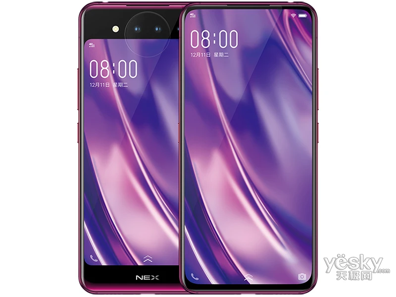 Двусторонний экран vivo nex 2 для мобильного телефона 10 Гб 128 ГБ snapdraon 845 6,39 ''+ 5,49'', отпечаток пальца, три камеры