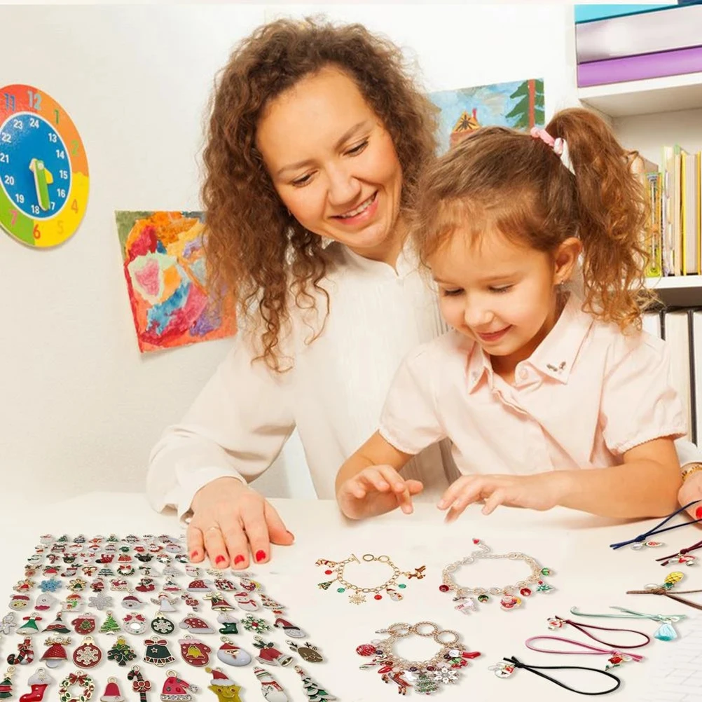 96 шт. смешанные Рождественские Подвески рождественские украшения сделай сам