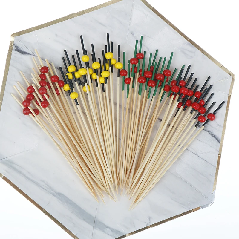 100 шт. пищевые десертные палочки вилка для фруктов Топпер кексов необычная