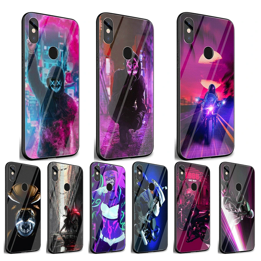 Задняя крышка из закаленного стекла для Xiaomi Mi 8 9 Lite F1 A1 A2 LAY XINGXING | Мобильные