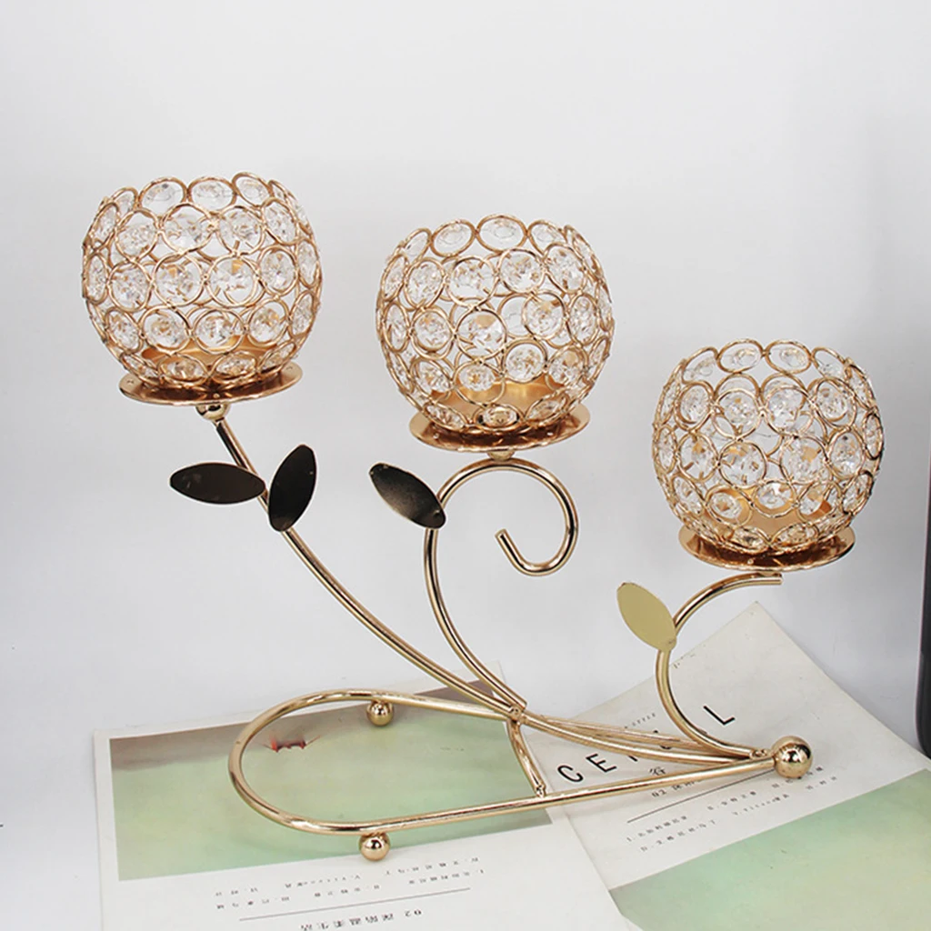 Подсвечник 3 Arm Candelabra Настольный центральный элемент для шкафа домашний