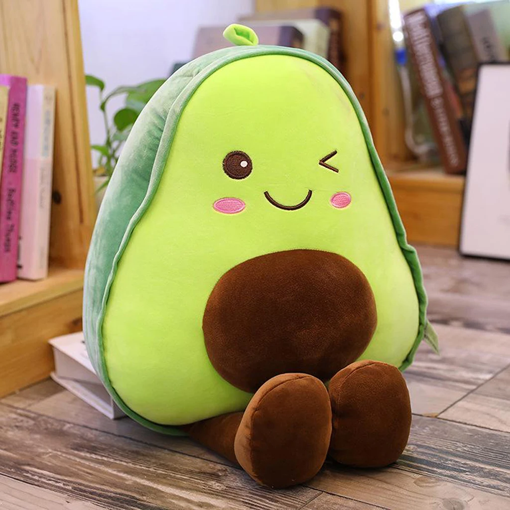 

Cartoon Kawaii 17.72inch Stuffed Plush Avocado Sleeping Cuddle Fruit Plush Doll Sofa Cushion Home Decor Birthday Gift
