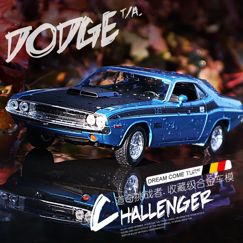 Модель автомобиля WELLY 1:24 Dodge Challenger из сплава имитация украшение коллекция подарок