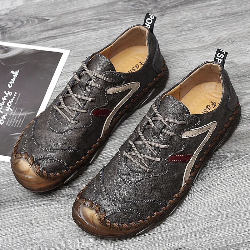 

Men's Shoes Spring Male Leather Shoes Zapatos Casuales Para Hombre De Cuero For Men Large Size Men's Casual Scarpa Uomo