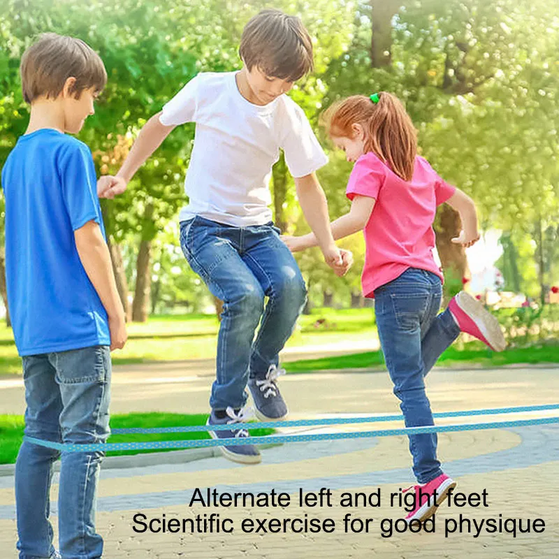 Скакалка эластичная стрейчевая детская игрушка игровая площадка для игр на