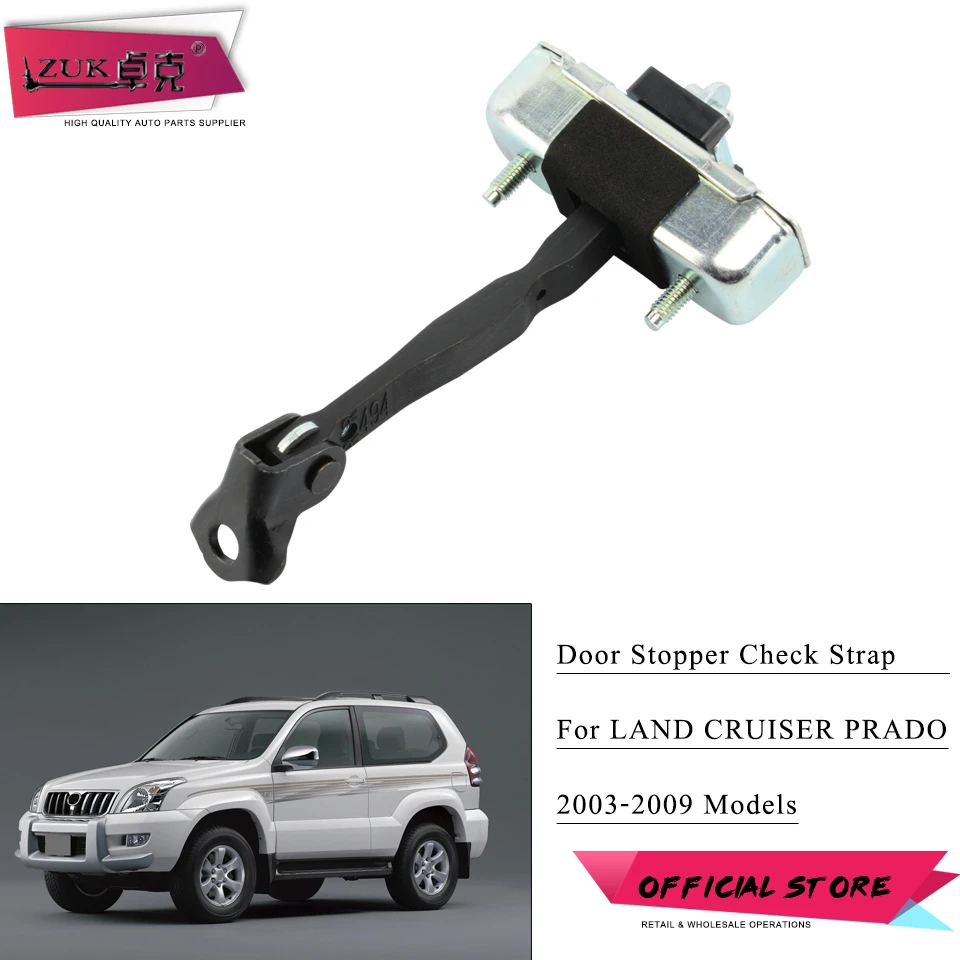 

ZUK Car Door Checker Stopper For Toyota Land Cruiser Prado 2002-2009 LC120 Front Rear Left Right Door-Check Strap Arm Hinge