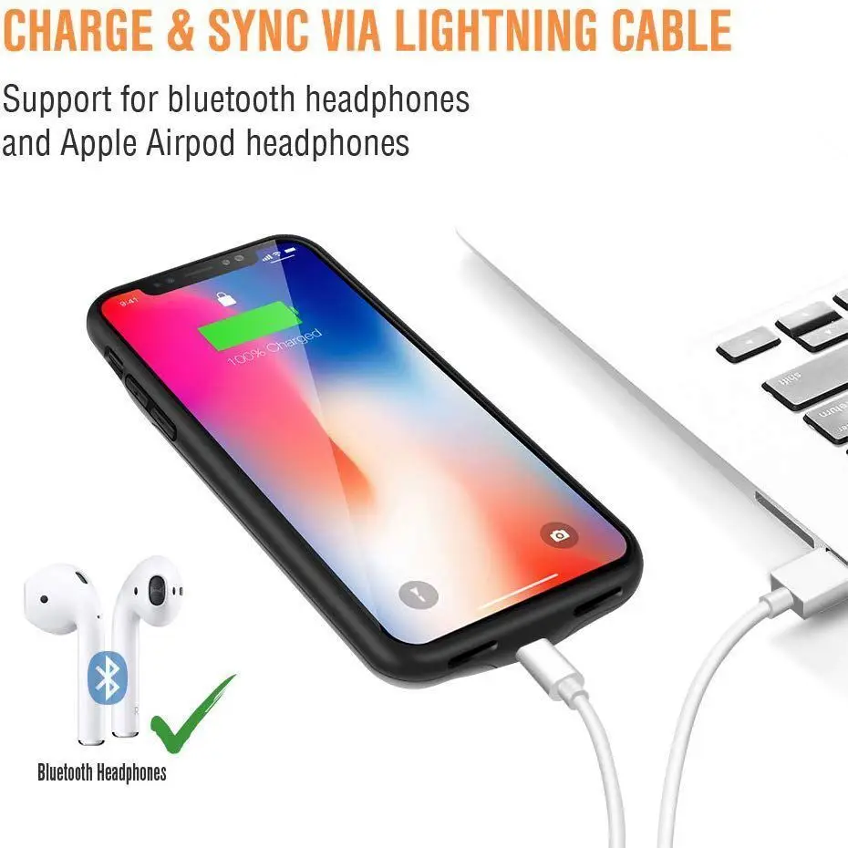 Горячая Распродажа зарядное устройство чехол для Iphone 6 6s 7 8 plus 4000 мАч Power Bank