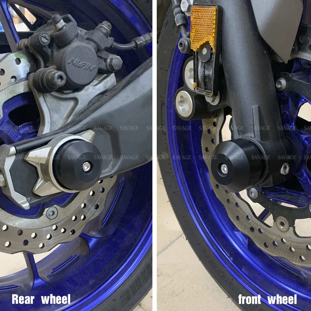 Передний Задний ползунок на колесо вилки защита от удара для YAMAHA Φ 700 GT MT-07 XSR700