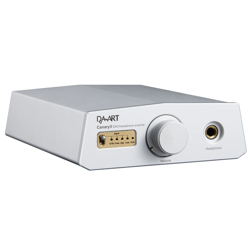 DAART Yulong Canary II DAC/Headphone Amplifier ESS9038Q2M DSD512 PCM768KHz USB/Coaxial/Optical/ Line input | Электроника