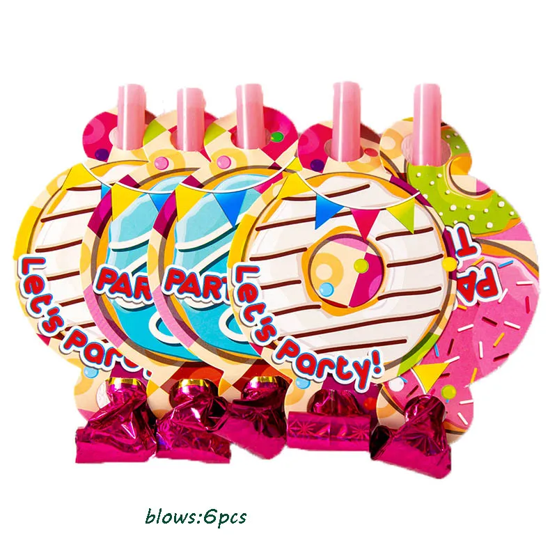 Одноразовая посуда бумажные тарелки салфетки кекс Топпер Рождество пончик