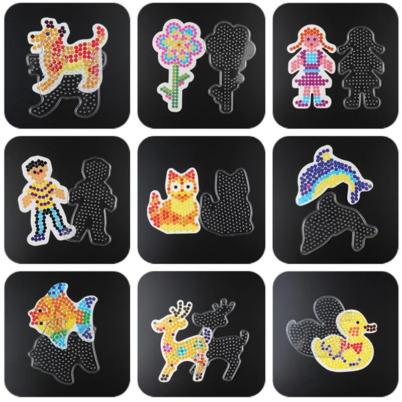 

Бусины Perler, 5 мм, 3D пазлы, узоры, шаблоны для бусин Хама, игрушки, развивающие игрушки для детей, искусство ручной работы