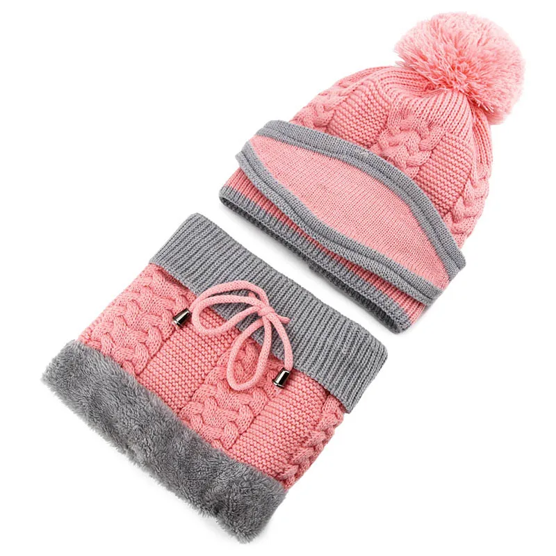 Yo-Young, 3 шт., зимние шапки для женщин, вязаные, Skullies Beanies, шапка, женский теплый шарф, шапка, маска, Повседневная Балаклава, маска, шапка - Цвет: 2
