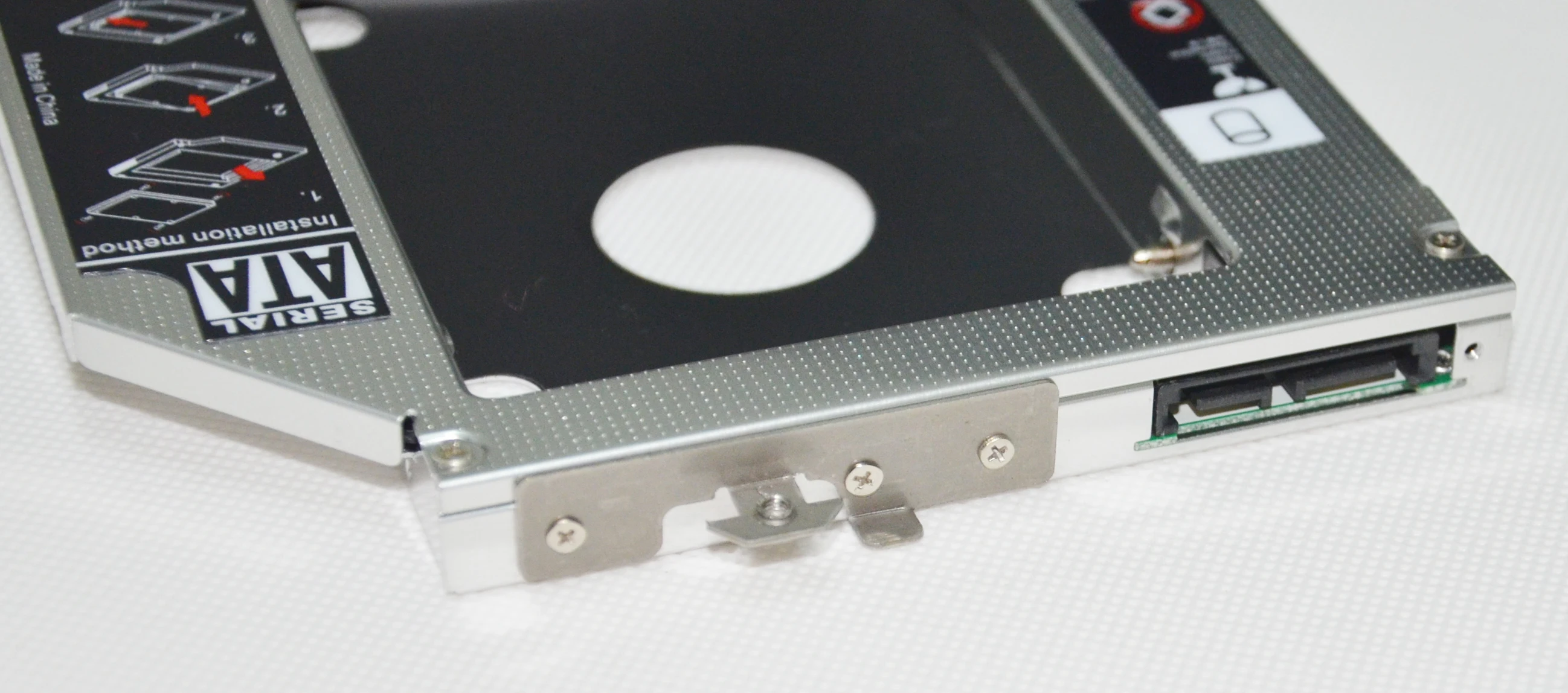 С лицевой панелью и держателем кронштейна 2 й HDD SSD SATA адаптер жесткого диска для HP