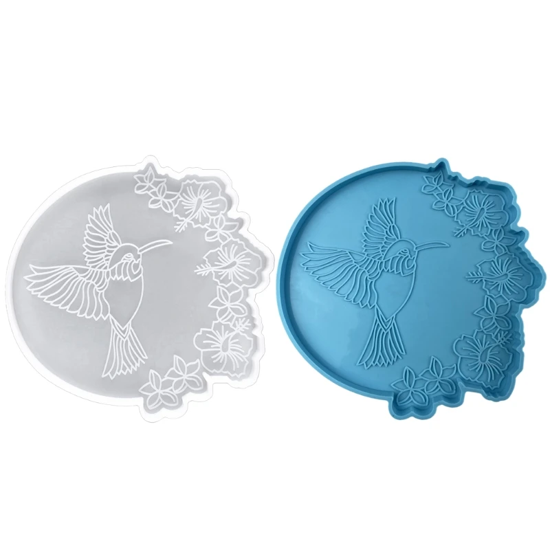 

Small Bird Tea Tray Coaster Resin Mold Coaster Silicone Mold for Cup Mat Making