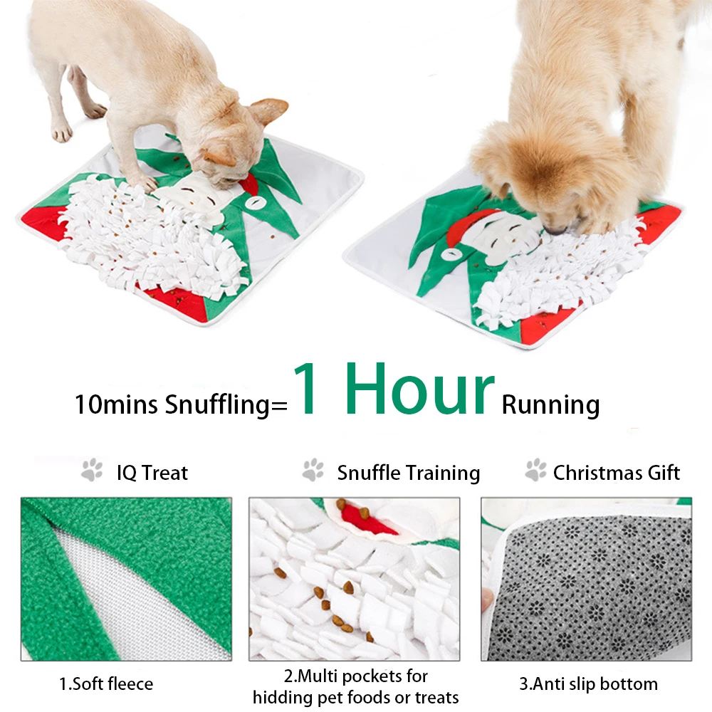 Санта Клаус головоломка дрессировки медленно Еда ноги коврик Рождественский Тип