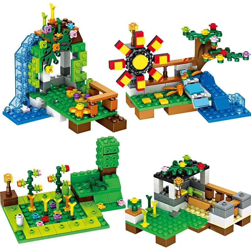 854 шт. мое мировое Строительство Блоки Legoingly Деревенская ферма город кирпичи