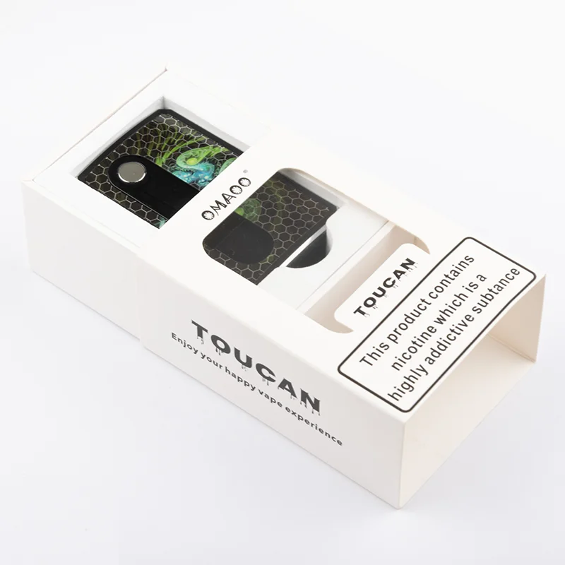 

G-taste Omaoo Toucan Pod Electronic Cigarette With 2ml Cartridge Tank 900mAh Vape Kit LED Power Indicating Pod System Vape Pen