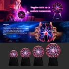 Волшебный плазменный шар, сенсорный звук, плазменная Настольная лампа 3 4 5 6 8 дюймов светильник вая Сфера, светящийся шар, светильник, украшение комнаты, подарок