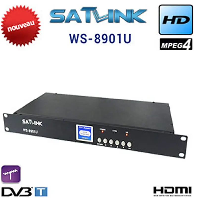 SATLINK Профессиональный DVB T модулятор WS 8901U SATLink в 19 &quotстеллаж для выставки