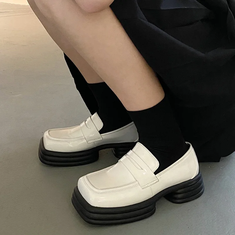 

Women Shoes Lolita Shoes Japanese Style Mary Jane Shoes 2021 Autumn New Women Vintage Square Toe Heel Platform Shoes