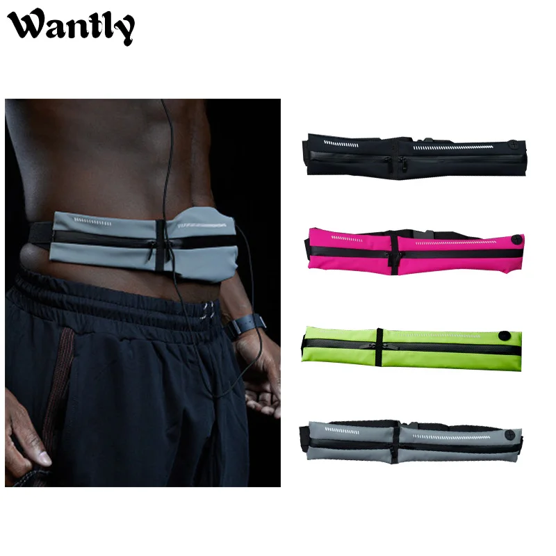 

6.5 Waist Waterproof Running Bag Women Mobile Phone Men Marathon Equipment Fitness Ultra-Thin Close-Fitting Hidden Waistband