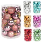 Украшение для новогодней елки, 34 шт.корд., 4 см, шар-безделушка, шар, украшение, декор подвесное для вечерние подарка