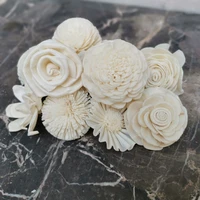 20pcs sola wood flower assortment artificial flower sola for diy crafters weddings home decor
