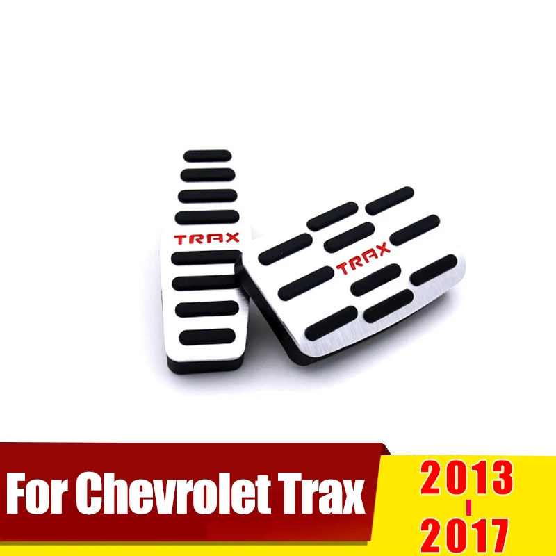 Для Chevrolet Trax 2013 AT/MT педаль акселератора тормоз педали Нескользящая крышка чехол колодки отделка Аксессуары