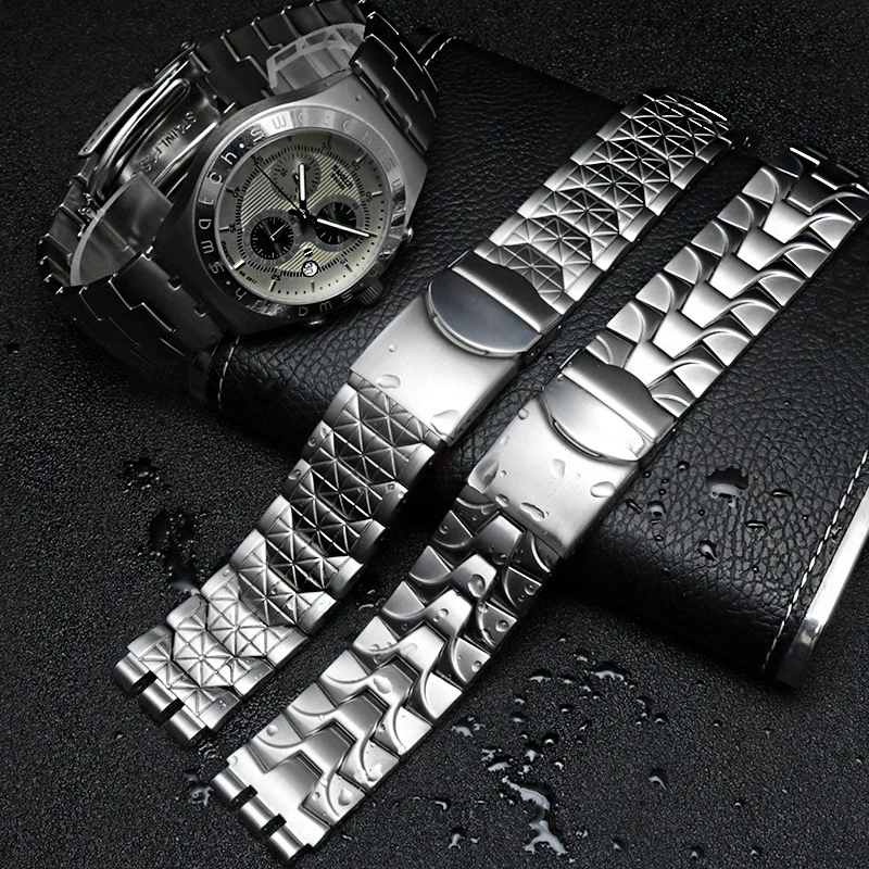 Ремешок для часов из нержавеющей стали ремешок YAS109 YIS401G серебристый аксессуар