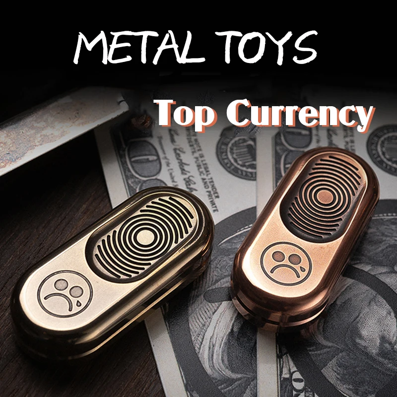 Enlarge Metal EDC Fidget Spinner Adult Toys Push Brand PPB Coin Anti-Stress Autism Hand Spinner Adult Stress Relief Toys Exquisite Gifts