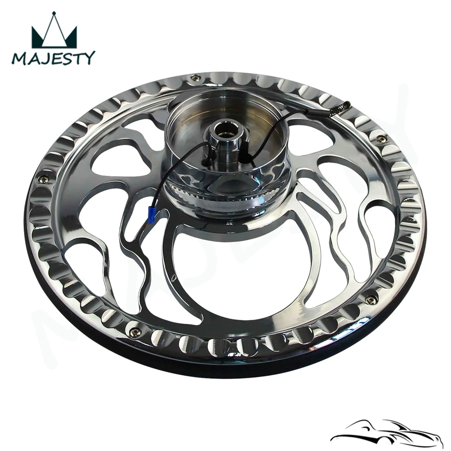 14 &quot9-болтовое хромированное алюминиевое половинчатое рулевое колесо + Звуковая