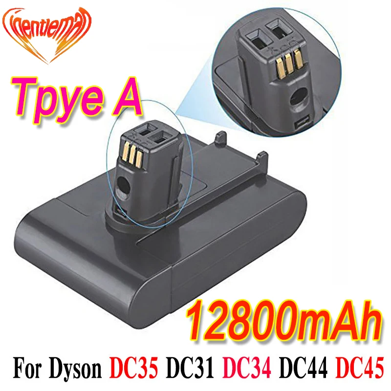 (Тип A) 22 2 V 12800mAh литий ионный Вакуумный Аккумулятор для Dyson DC35 DC45 DC31 DC34 DC44 Animal 917083