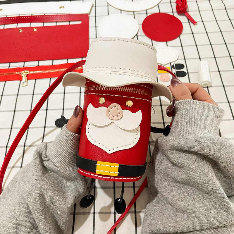 

DIY Material Bag Material Bag Santa Claus Coin Purse Female Bag Woven Bag Fashion Holiday Gift Purses and Handbags