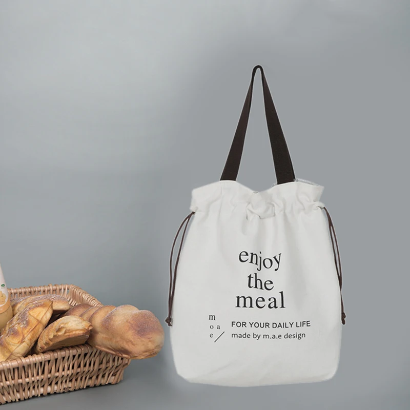 

Новая Холщовая Сумка для ланча, Ланч-бокс с алюминиевой фольгой, сумка-холодильник, сумка для пикника, обеденный контейнер, школьные сумки д...