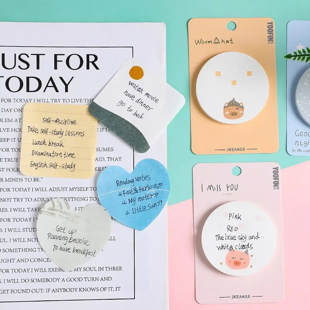 Стикеры для записей 75 листов креативные милые Мультяшные супертолстые