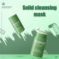 green tea oil cleansing mask control eggplant acne clearing mask moisturizing blackhead fine pores mud mask