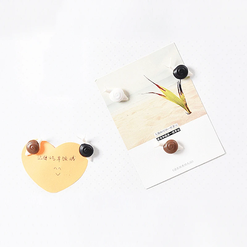 5 шт. Улитка стерео Стиль 3D холодильник магнитная доска объявлений наклейки милый