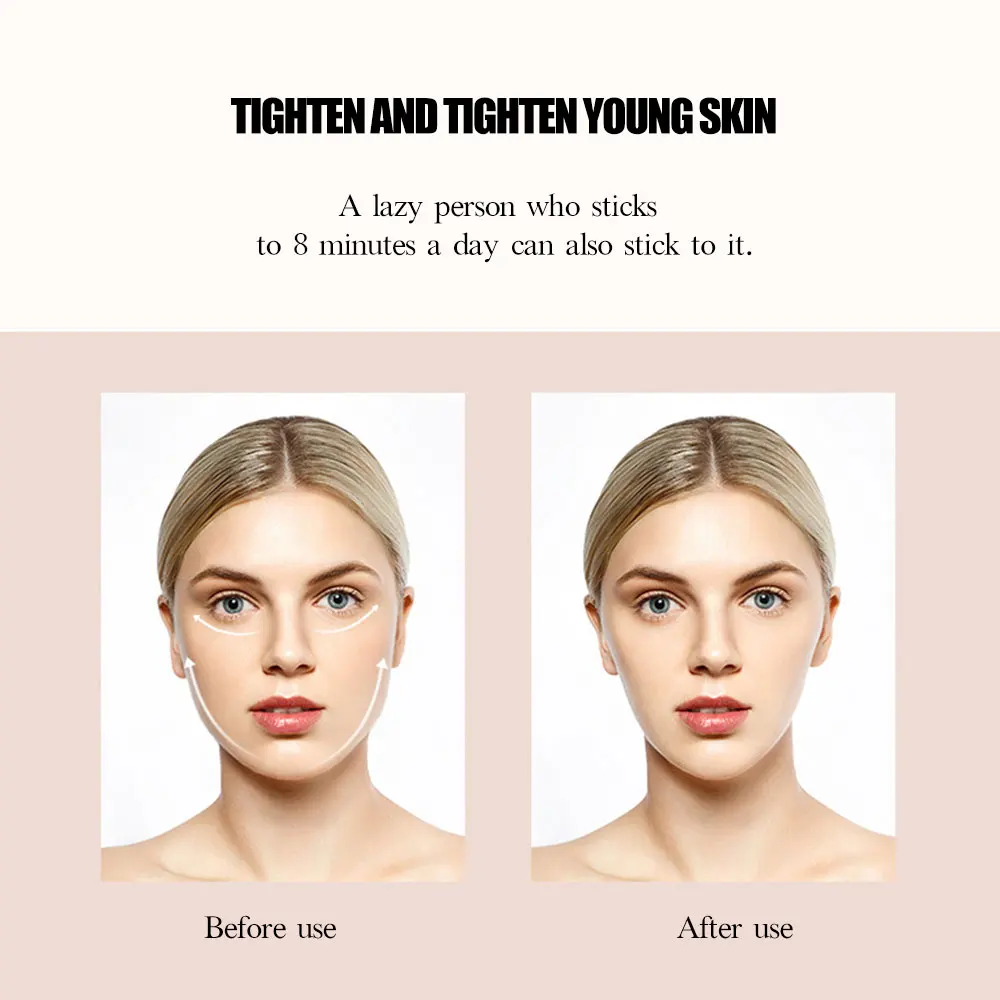 Вибрационный массажер для лица косметический бар Золотая энергия укрепляющий