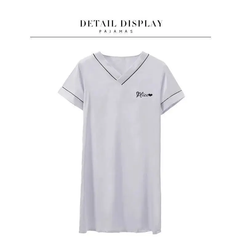 

Ice silk nightdress for girls to wear in summer