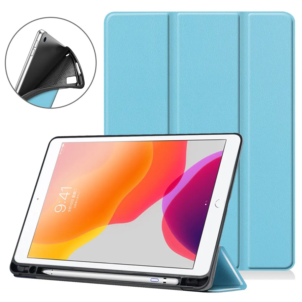 Чехол для iPad 10 2 Air 3 Pro 5 чехол планшета с держателем карандаша противоударный