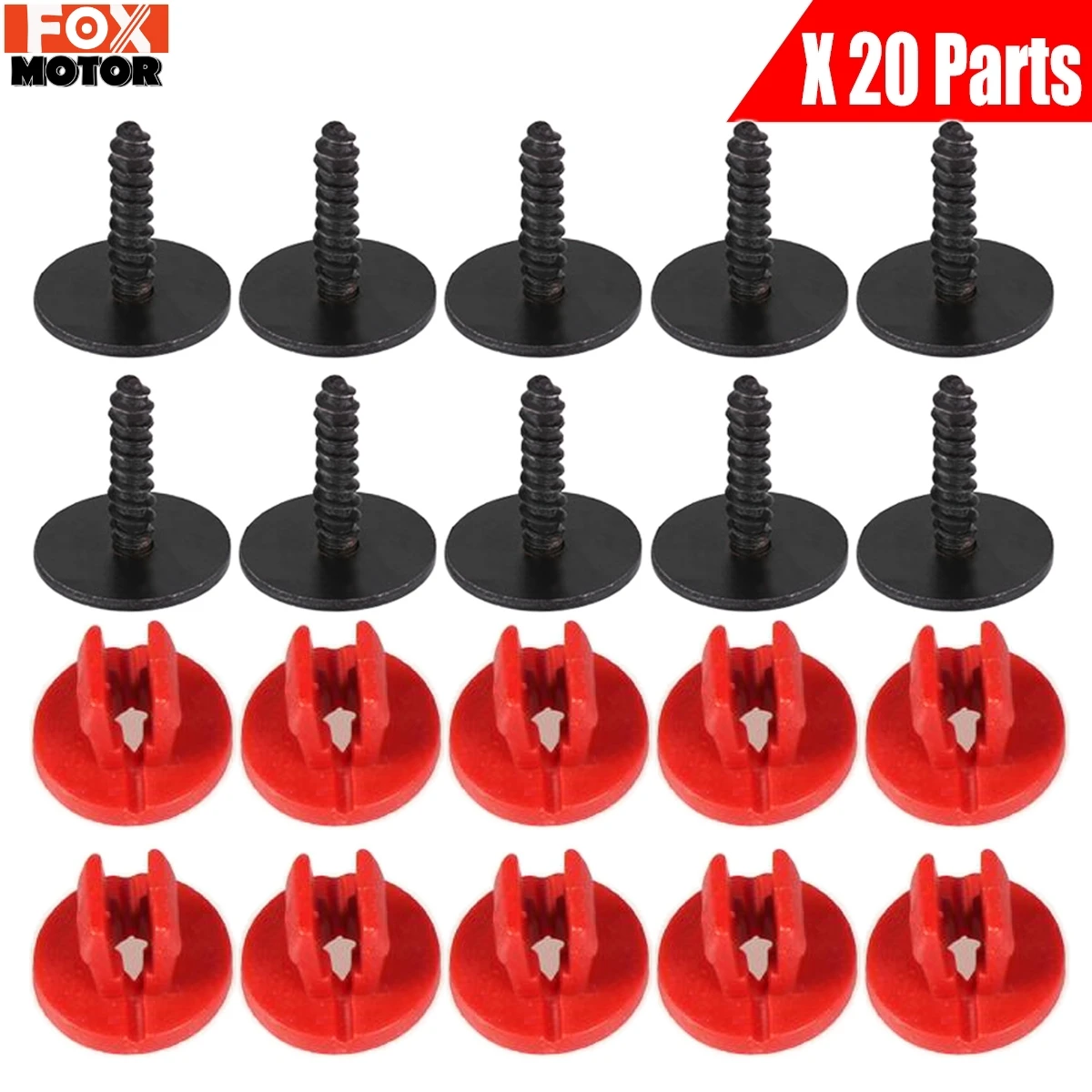 20 шт. зажимы для крышки поддона двигателя винты Нижняя крышка Защитная Ford Focus MK2 MK3