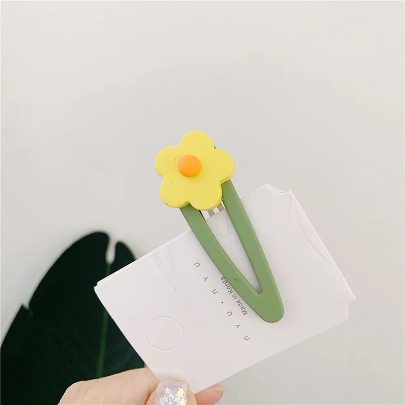 Yellow Яркие цвета BB Детские зажимы для волос Детские украшения для волос головные уборы детские заколки для девочек детские заколки для волос детское головное платье заколки для волос - Цвет: Yellow