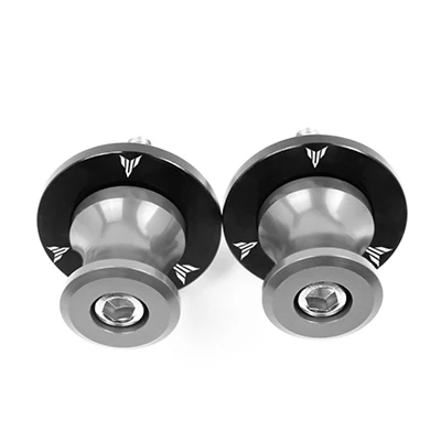 TITANIUM M6 для Yamaha MT-09 MT07 Tracer MT03 MT10 MT01 аксессуары для мотоциклов CNC алюминиевый маятник Катушки слайдер винт с логотипом - Цвет: TITANIUM
