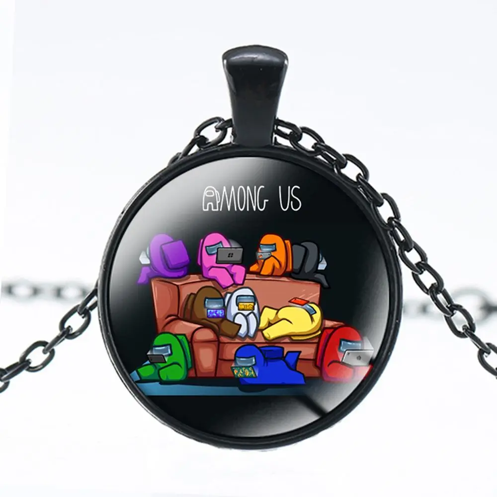 Лидер продаж ожерелье с фигуркой игровой FIMAODZ для женщин и мужчин стеклянный