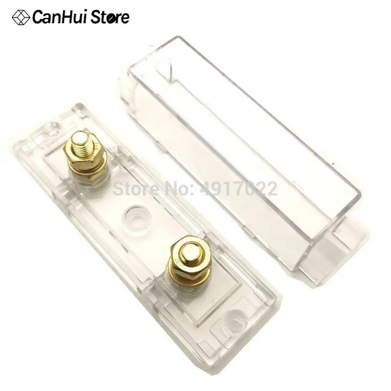 1p Прозрачный позолоченный усилитель ANL держатель предохранителя (без