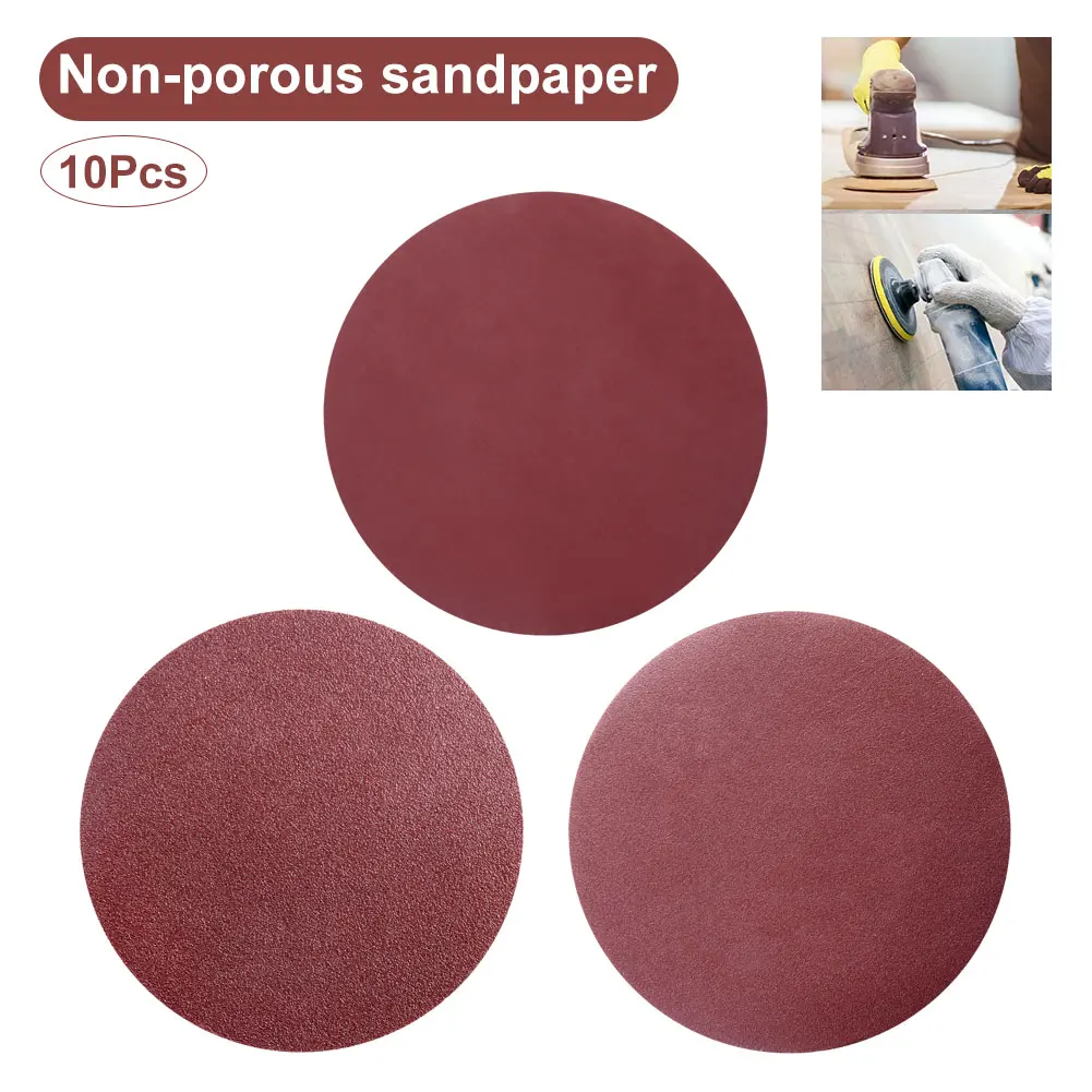 

10Pcs 5 Inch 125mm Round Sandpaper Disk Sand Sheets Grit 60-2000 for Choose Hook and Loop Sanding Disc Sheet for Sander Grits