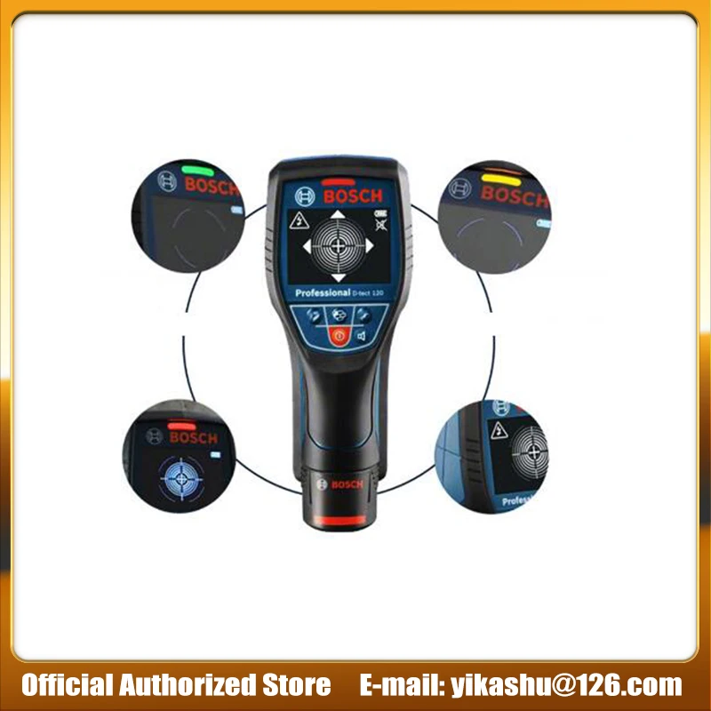 Официальный Bosch D-tect120 детектор Профессиональный de pared y suelo manguera madera кабель Metal |
