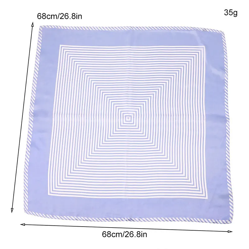 

Women Simple All-match Square Neckerchief Scarves Ladies Fashion Print Scarves Summer Luxury Office Small Hair Neck Hijabs