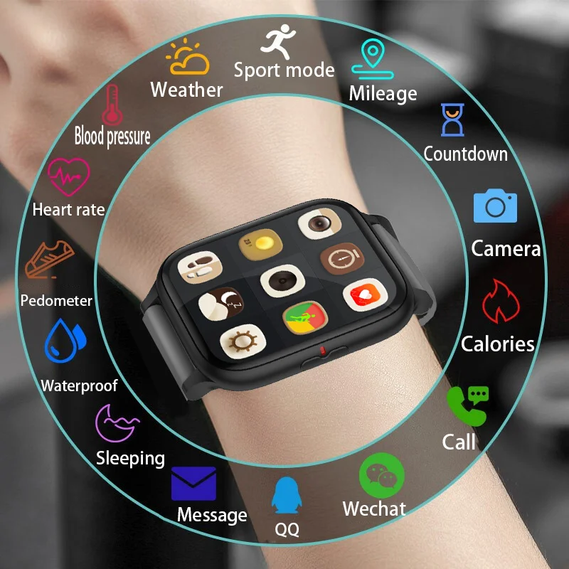 

Full Touch Curved Screen Sports Bluetooth Call kids Watch Fitness Tracker Women &men Samrt Watch Android iOS SMARTWATCH