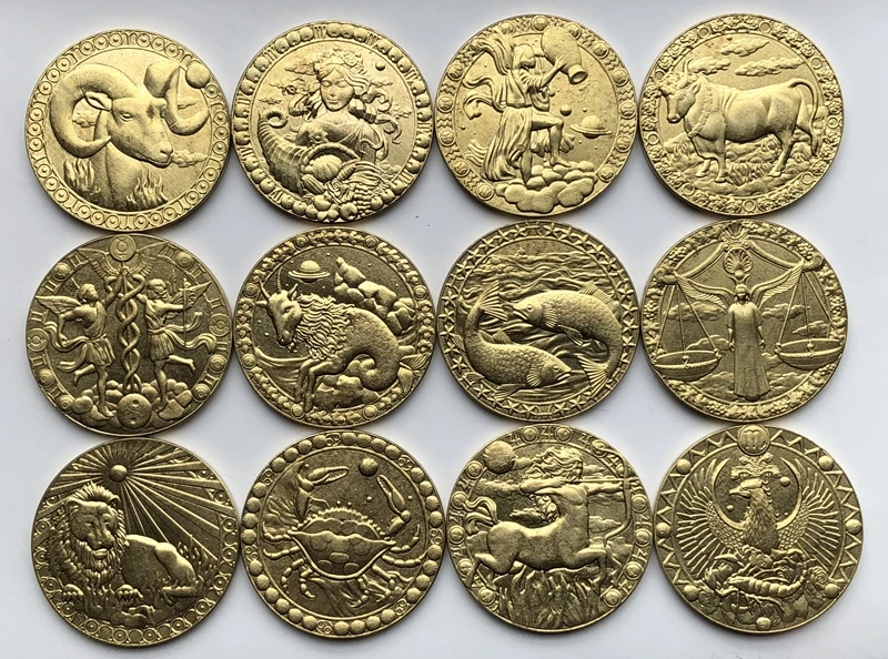 12 знаков зодиака копия монет|Безвалютные монеты| |